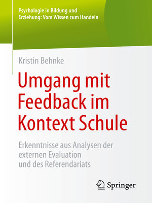 cover image of Umgang mit Feedback im Kontext Schule